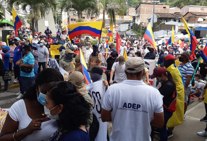 Marchas en Cali.