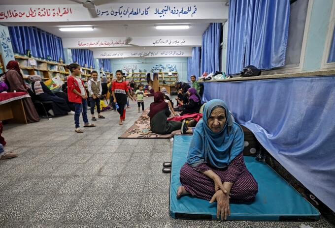 Refugios en Gaza