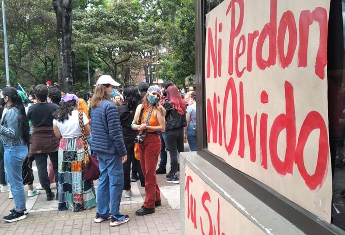 PROTESTA FRENTE AL CAI DE SOLEDAD