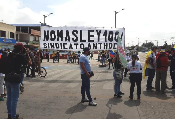 Manifestantes Cali