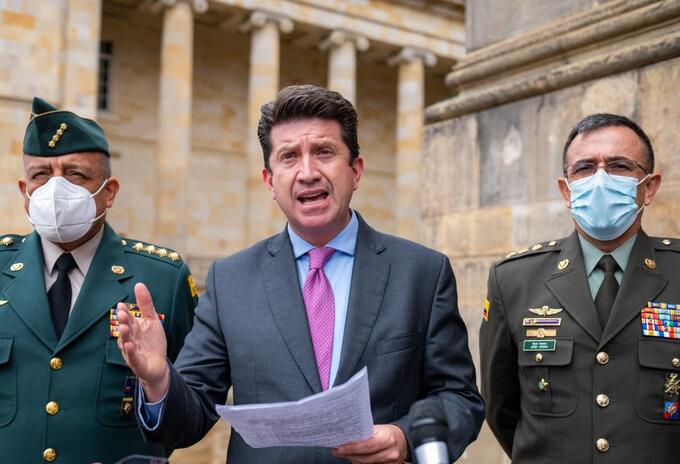 Diego Molano en el congreso.