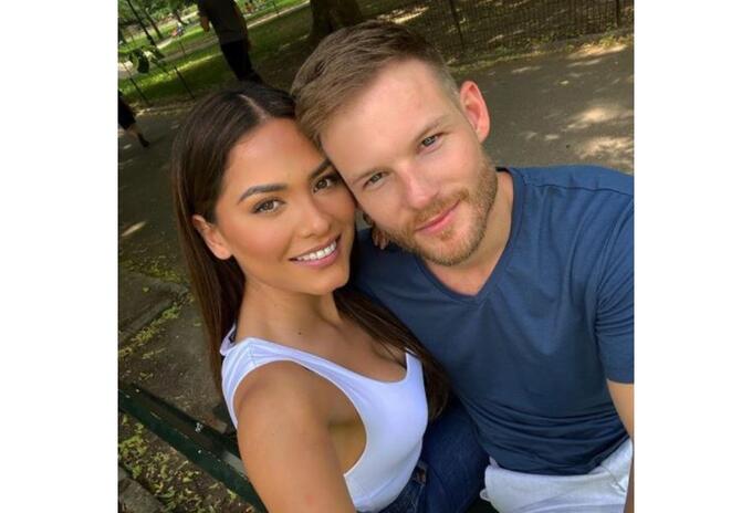 Andrea Meza y su novio Ryan Antonio