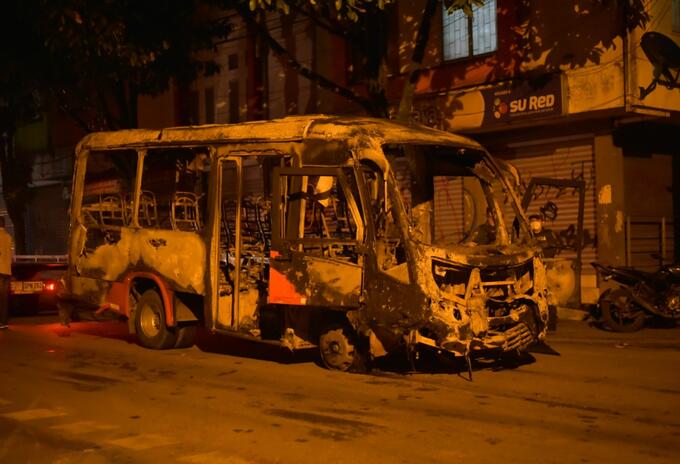 Vandalismo en Ibagué.
