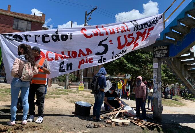 Protesta en Usme