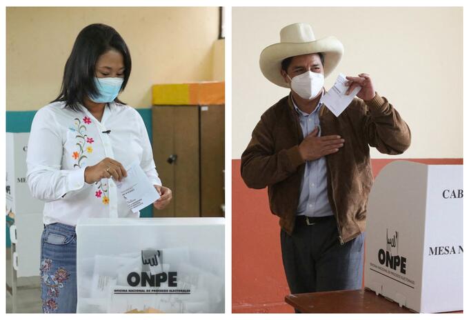 Keiko Fujimori y Pedro Castillo se disputaron la segunda vuelta de las elecciones en Perú