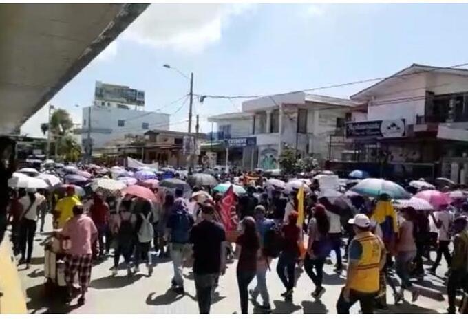 Protestan en Cartagena