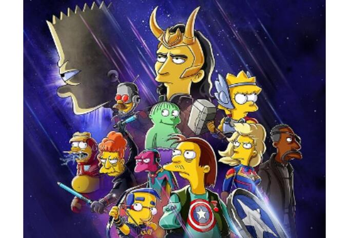 Los Simpson y Marvel se fusionan en un corto sobre 'Loki'