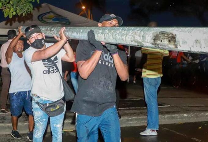 Manifestantes indicarón que seguirán haciendo presencia en el punto, pero sin afectar la movilidad.