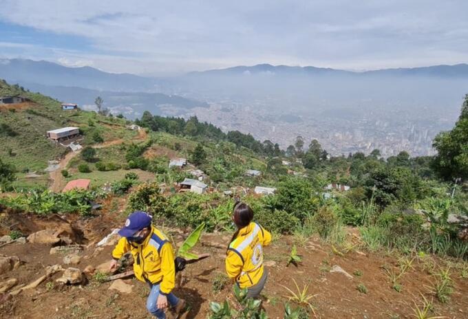Emergencia en el corregimiento Santa Elena de Medellín.