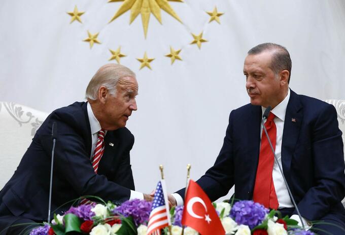 Joe Biden y Recep Tayipp Erdogan