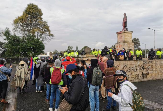 Protestas en Bogotá