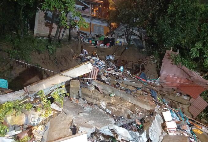 Referencia emergencia por las lluvias en Medellín.