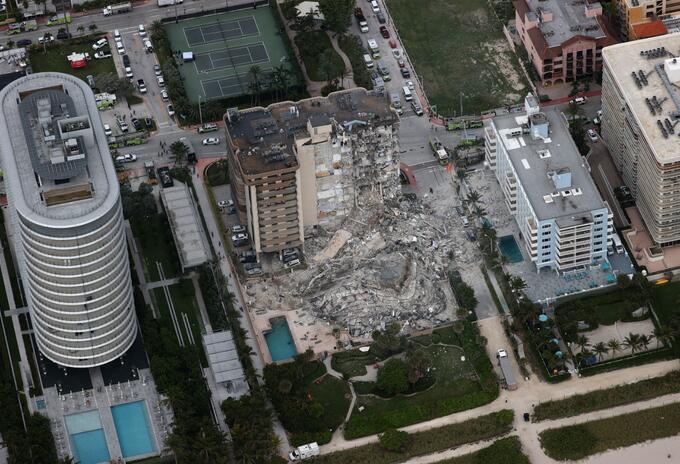 Edificio colapsó en Surfside, Miami