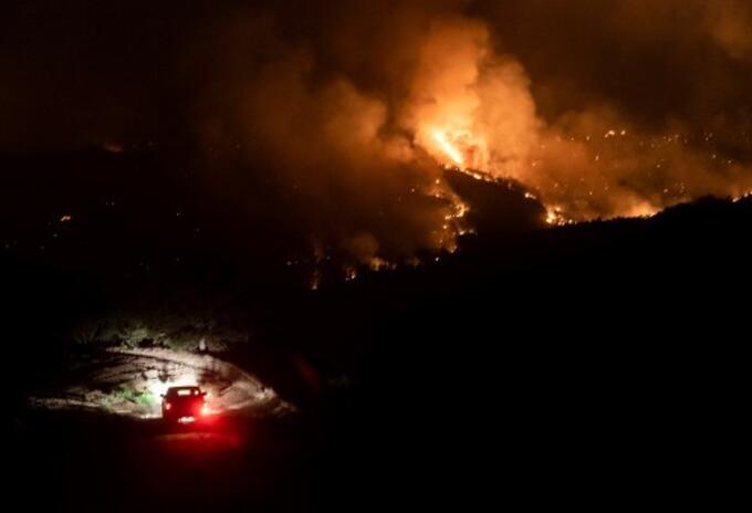 Incendio forestal en Chipre