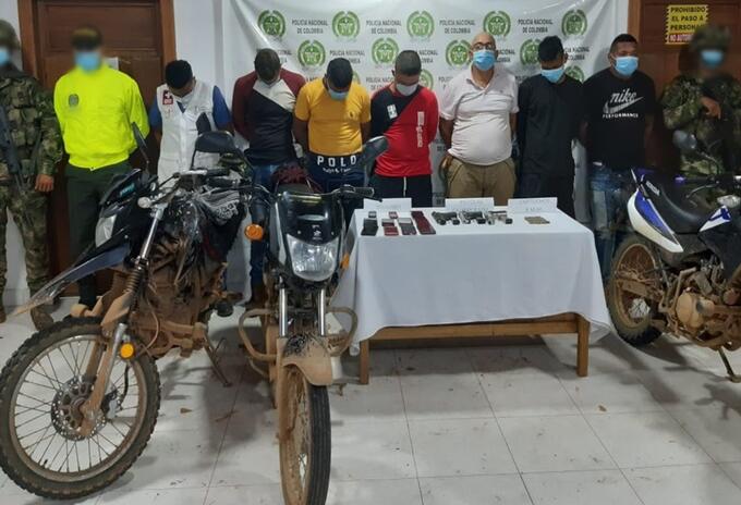 Las capturas se cumplieron en zona rural de Montelíbano
