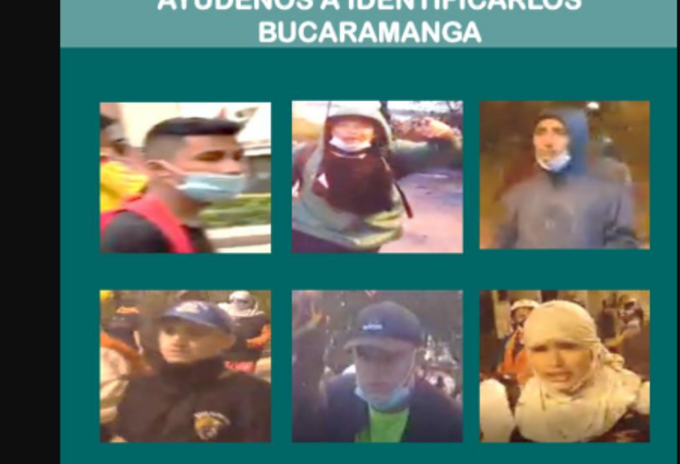 Cartel de los más buscados vandalismo