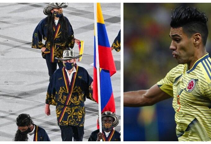 Falcao y deportistas olímpicos colombianos