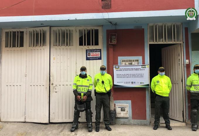Bienes embargados en Bogotá al narcotráfico