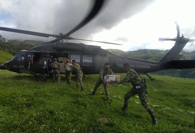 Ayudas humanitarias para Ituango, Antioquia.
