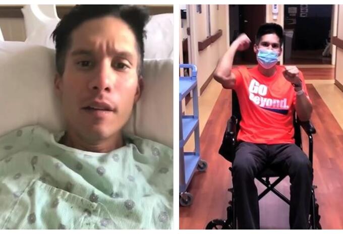 Chyno Miranda cuando estuvo hospitalizado en 2020 por secuelas de covid-19