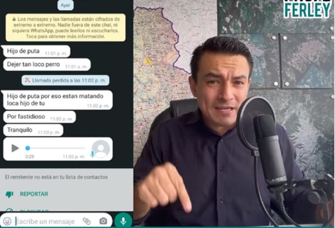 Ferley Sierra, diputado santandereano amenazado
