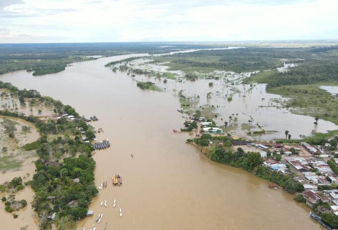 Inundaciones en Cartagena del Cahirá, Caquetá.