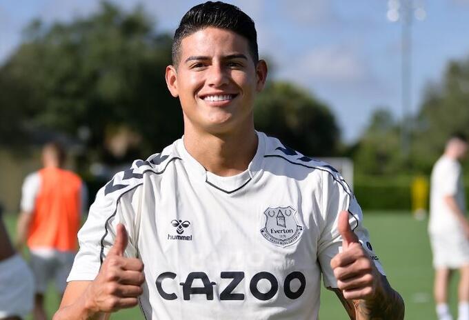 James Rodríguez-pretemporada de Everton