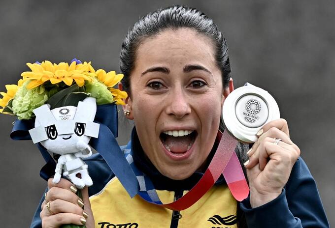 Mariana Pajón ganó medalla de plata en los Juegos Olímpicos de Tokio