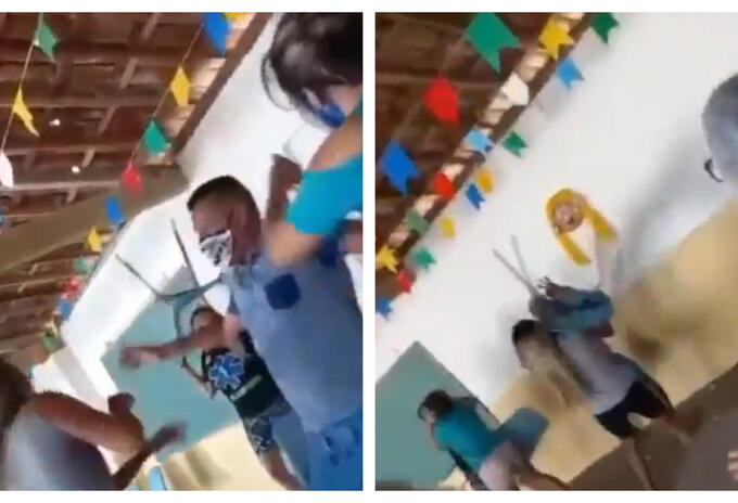 Acompaña a su amante y se encuentra a su esposa