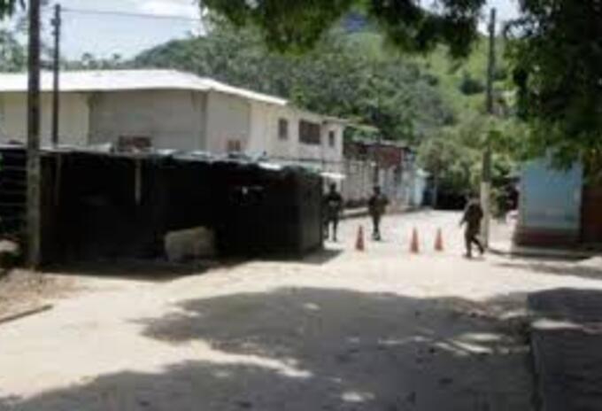 Puesto de Policía en Tibú