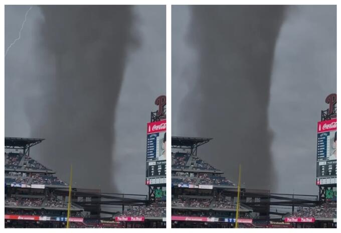 Supuesto tornado en Filadelfia