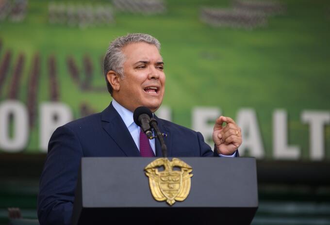 Presidente de Colombia Iván Duque