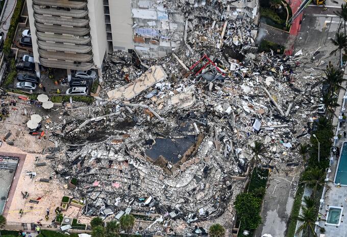 Edifico colapsado en Surfside, Miami