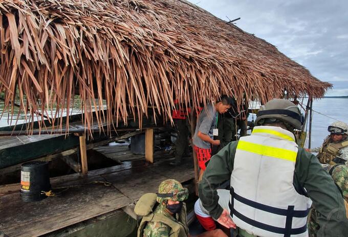 Producción minería ilegal en el Guainía