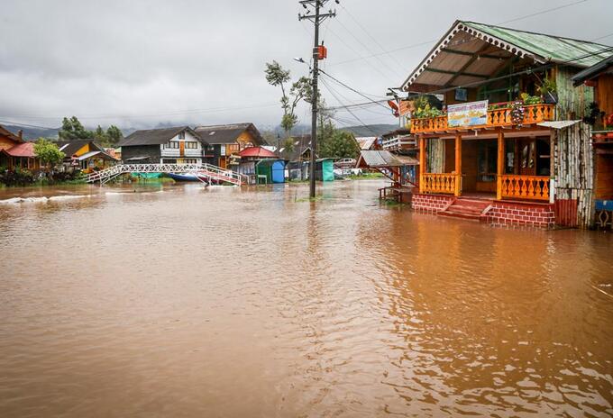 El rio El Encano afectó a la vereda El Puerto.