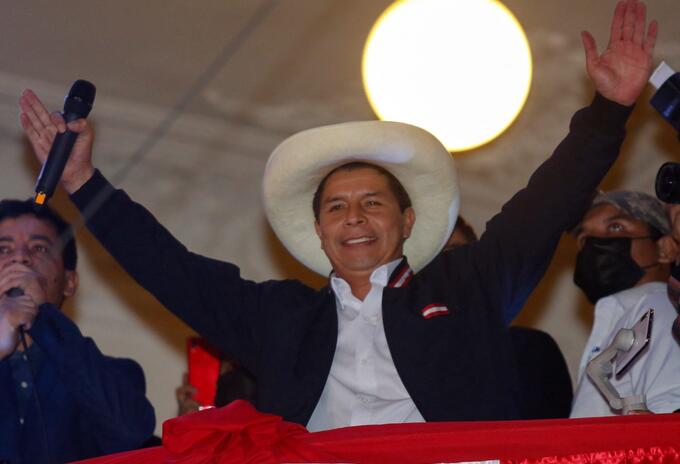 Pedro Castillo, presidente del Perú