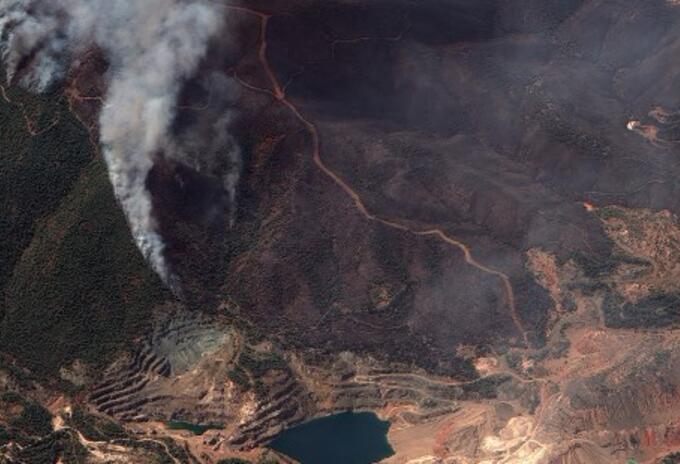 Calentamiento global, incendios forestales en Grecia