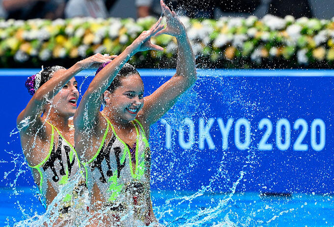 Estefanía Álvarez y Mónica Sarai nado sincronizado en Tokio 2020 Estefanía Álvarez y Mónica Sarai nado sincronizado en Tokio 2020