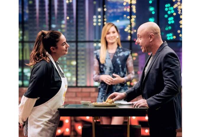 Carla Giraldo y Jorge Rausch en MasterChef