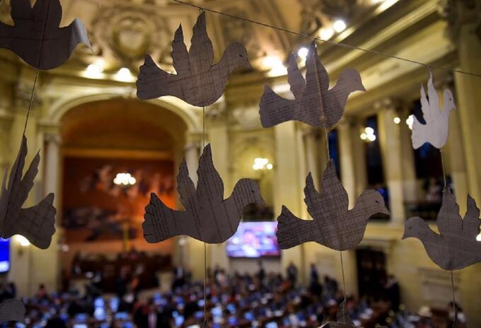 Congreso de la República y sesión sobre el proceso de paz