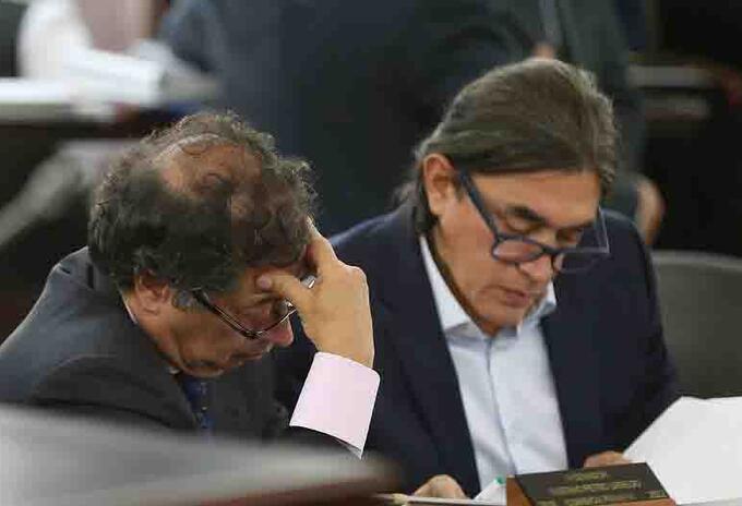 Los senadores Gustavo Petro y Gustavo Bolívar Los senadores Gustavo Petro y Gustavo Bolívar