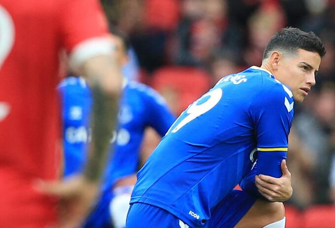 James Rodríguez, Everton vs Manchester United