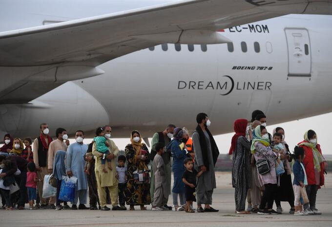 Evacuaciones en aeropuerto de Kabul