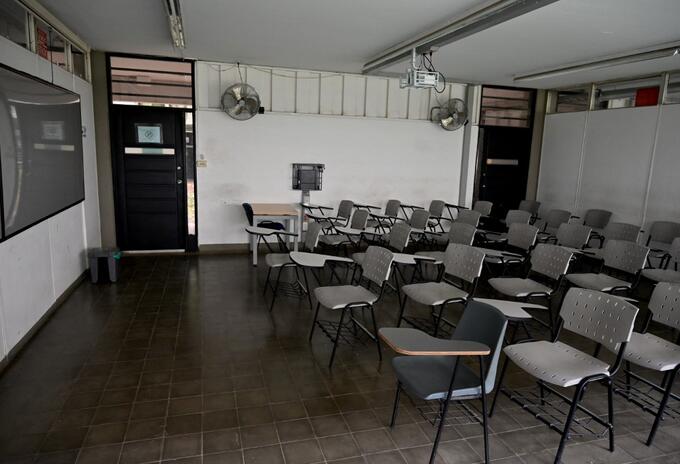 Salón de clases en la universidad del Valle