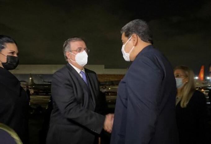Maduro llegó a México