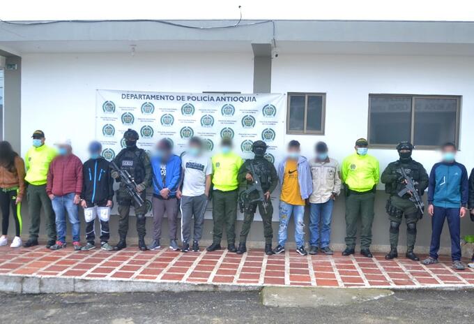 Dentro de los detenidos se destaca la de alias El Zurdo, señalado de perpetrar varios homicidios.