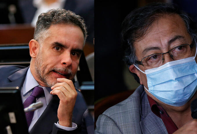 Gustavo Petro y Armando Benedetti Gustavo Petro y Armando Benedetti