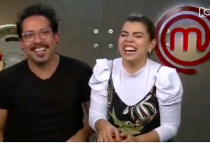 Liss Pereira y Frank Martínez en MasterChef Celebrity. Liss Pereira y Frank Martínez en MasterChef Celebrity.