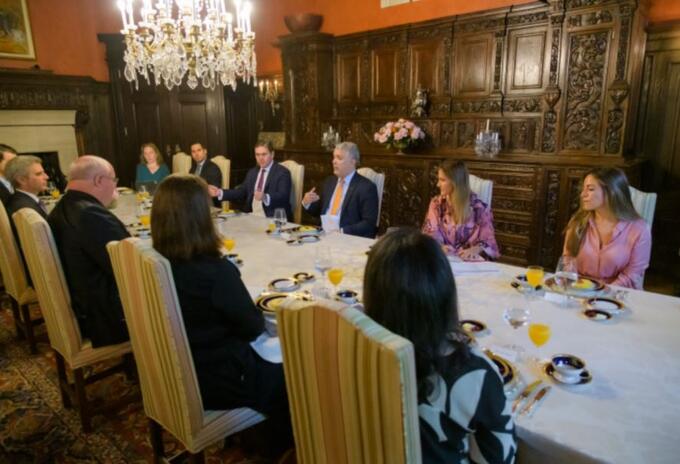 Presidente Duque se reunió con empresarios en Estados Unidos.