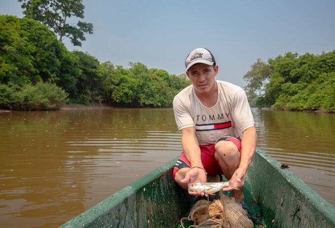 Especies en el río Sogamoso.